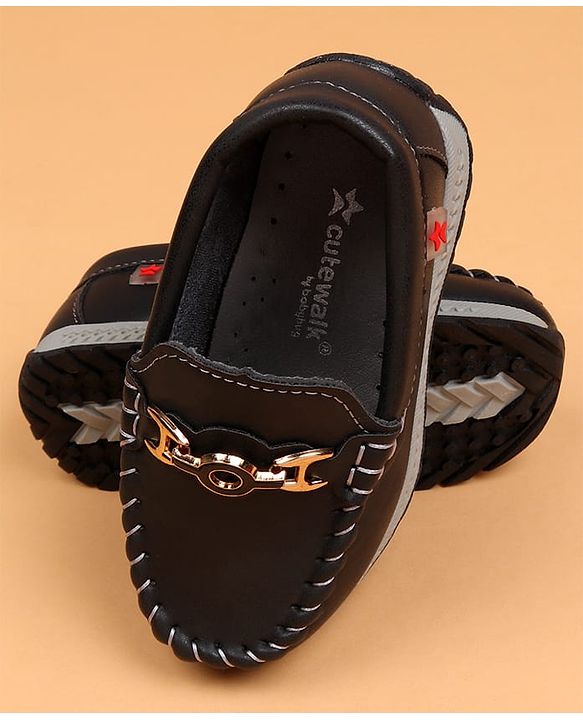 Cute Walk by Babyhug Slip On Solid Loafers - Beige