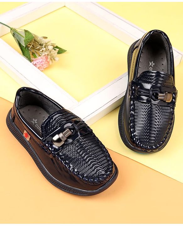 Cute Walk by Babyhug Slip On Solid Oxford Shoes - Brown