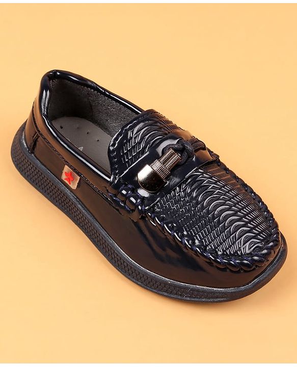Cute Walk by Babyhug Slip On Solid Oxford Shoes - Brown