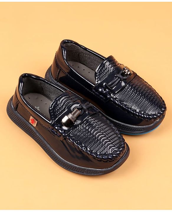 Cute Walk by Babyhug Slip On Solid Oxford Shoes - Brown