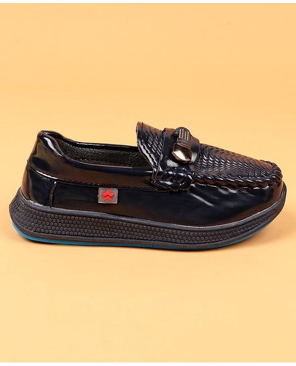 Cute Walk by Babyhug Slip On Solid Oxford Shoes - Brown