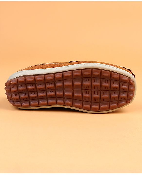 Cute Walk by Babyhug Slip On Solid Loafers - Brown