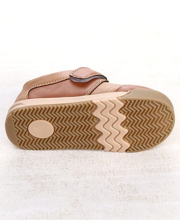 Cute Walk by Babyhug Velcro Closure Solid Oxfords - Beige