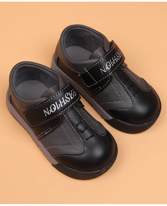 Cute Walk by Babyhug Velcro Closure Solid Oxfords - Beige