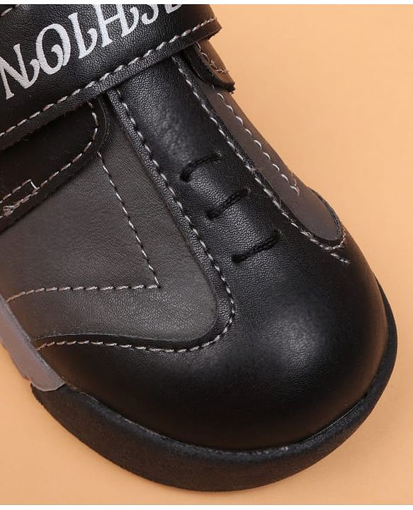 Cute Walk by Babyhug Velcro Closure Solid Oxfords - Beige