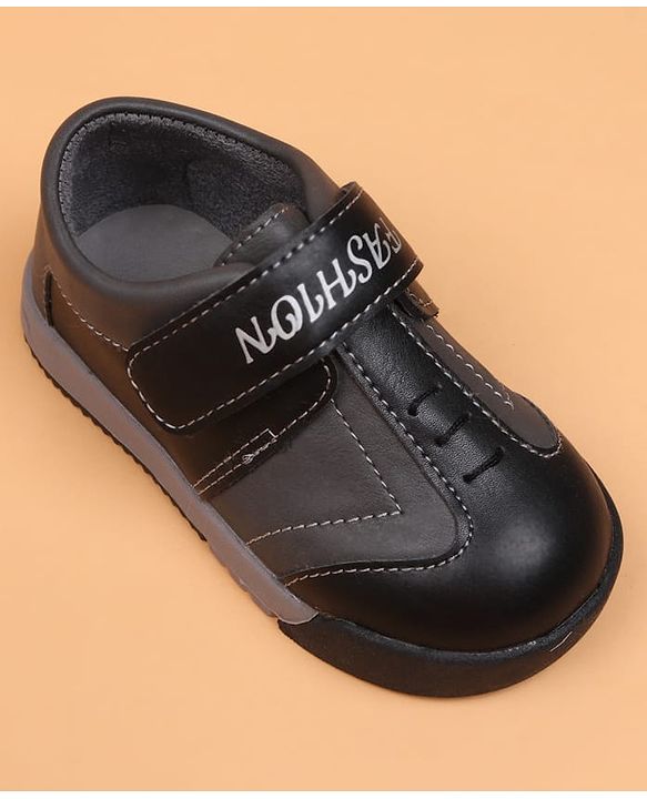 Cute Walk by Babyhug Velcro Closure Solid Oxfords - Beige