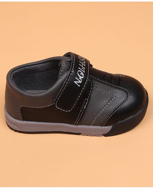 Cute Walk by Babyhug Velcro Closure Solid Oxfords - Beige