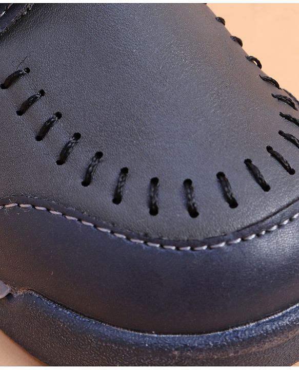 Cute Walk by Babyhug Formal Shoes With Velcro Closure - Brown