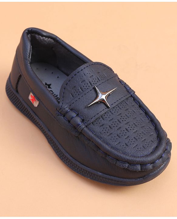 Cute Walk by Babyhug Loafer With Star Applique - Brown