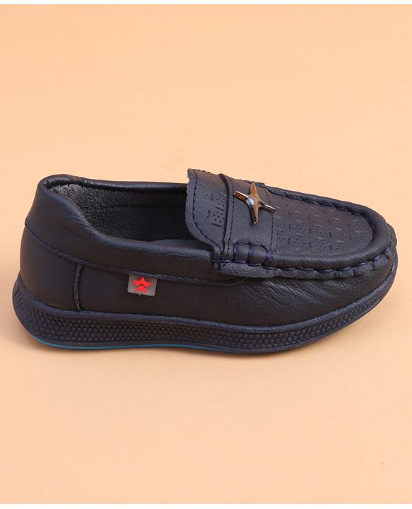 Cute Walk by Babyhug Loafer With Star Applique - Brown