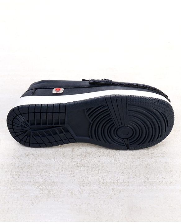 Cute Walk by Babyhug Formal Shoes With Textured Design - Navy Blue