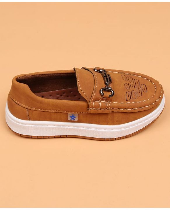 Cute Walk by Babyhug Formal Shoes With Textured Design - Navy Blue