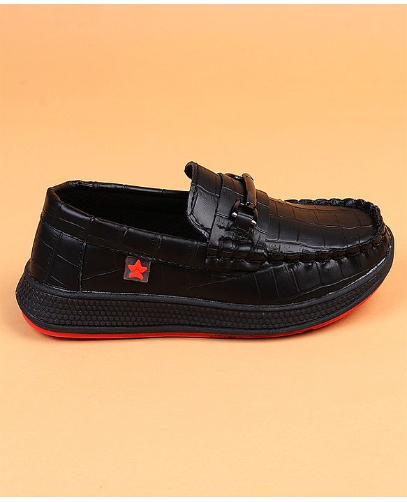 Cute Walk by Babyhug Slip On Solid Loafers - Brown
