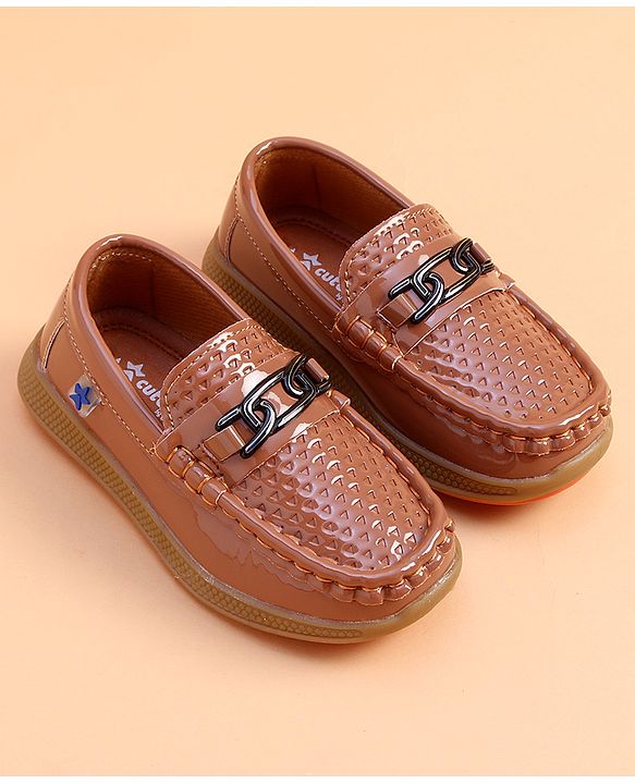 Cute Walk by Babyhug Slip on Party Wear Loafer - Brown