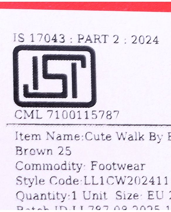 Cute Walk by Babyhug Slip on Party Wear Loafer - Brown