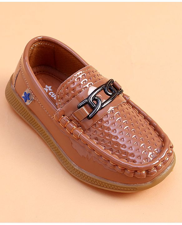 Cute Walk by Babyhug Slip on Party Wear Loafer - Brown