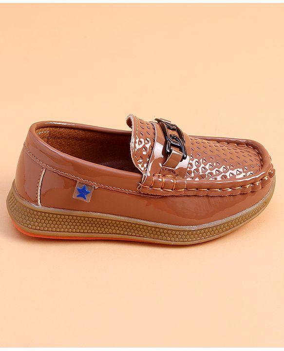 Cute Walk by Babyhug Slip on Party Wear Loafer - Brown