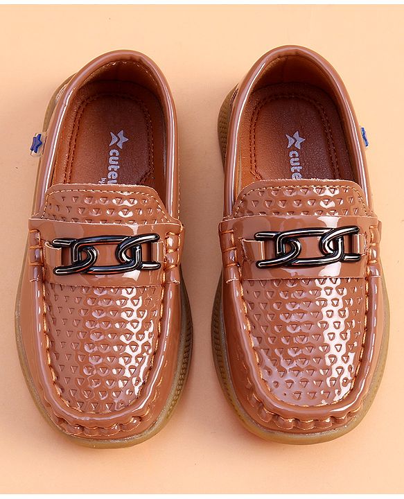 Cute Walk by Babyhug Slip on Party Wear Loafer - Brown