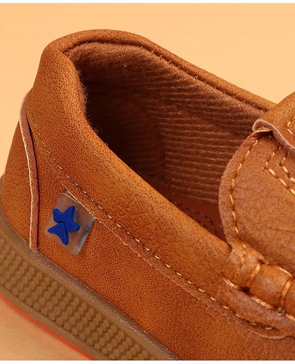 Cute Walk by Babyhug Slip On Solid Loafers - Brown