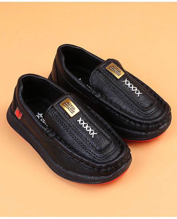 Cute Walk by Babyhug Slip On Solid Loafers - Brown