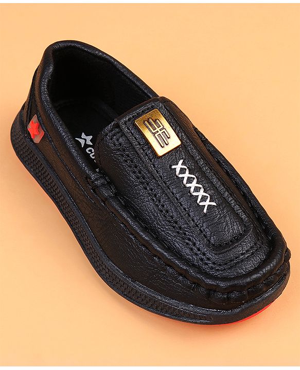 Cute Walk by Babyhug Slip On Solid Loafers - Brown