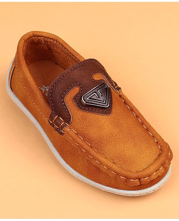 Cute Walk by Babyhug Slip On Solid Loafers - Brown
