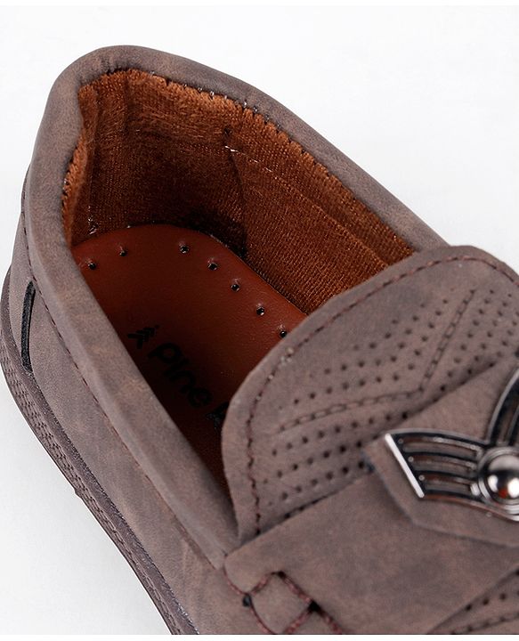 Pine Kids Slip On Loafers - Brown
