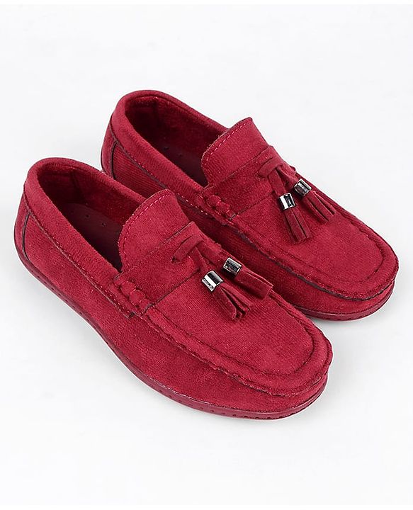 Pine Kids Slip On Loafers - Maroon