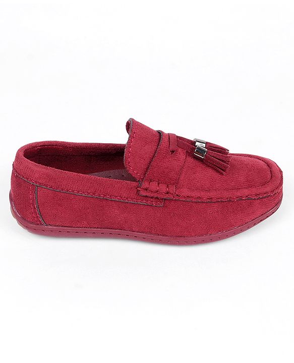 Pine Kids Slip On Loafers - Maroon