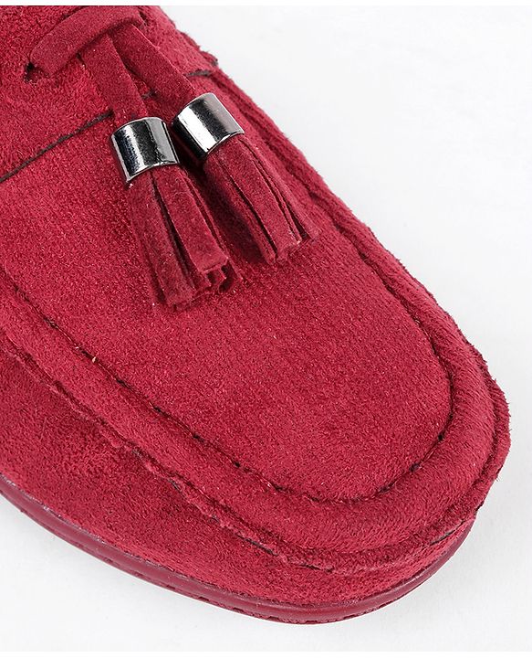 Pine Kids Slip On Loafers - Maroon