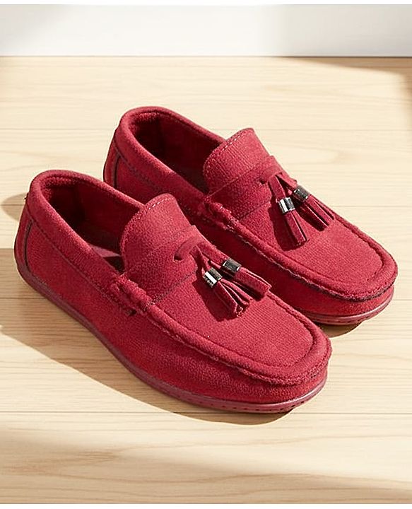 Pine Kids Slip On Loafers - Maroon