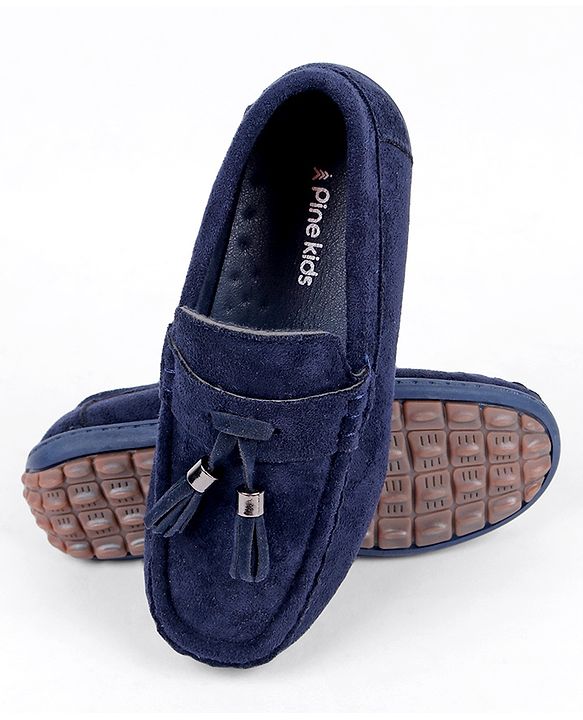Pine Kids Slip On Loafers - Navy Blue