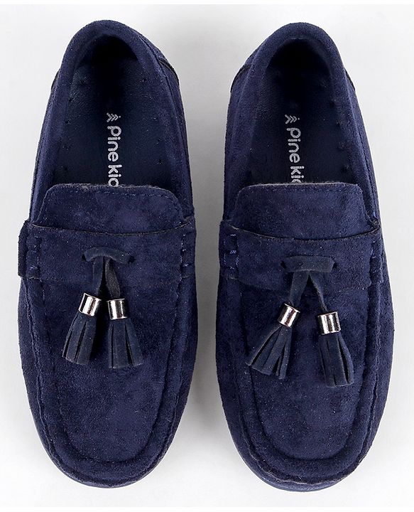 Pine Kids Slip On Loafers - Navy Blue