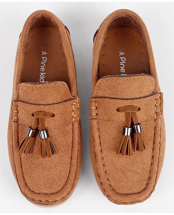 Pine Kids Slip On Loafers - Maroon