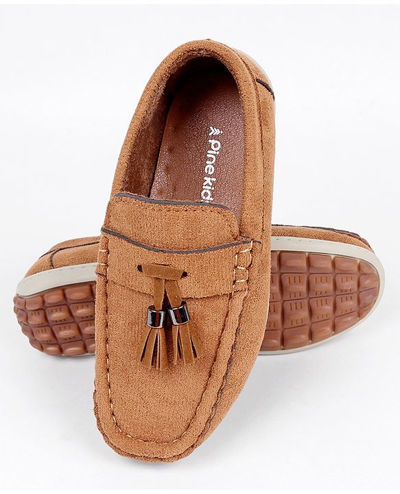 Pine Kids Slip On Loafers - Maroon