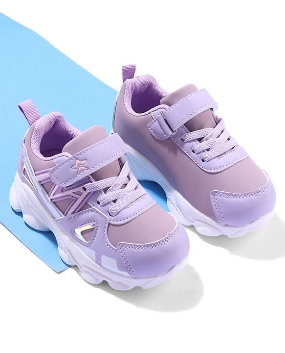 Cute Walk by Babyhug Sneaker Shoes With Velcro Closure - Purple