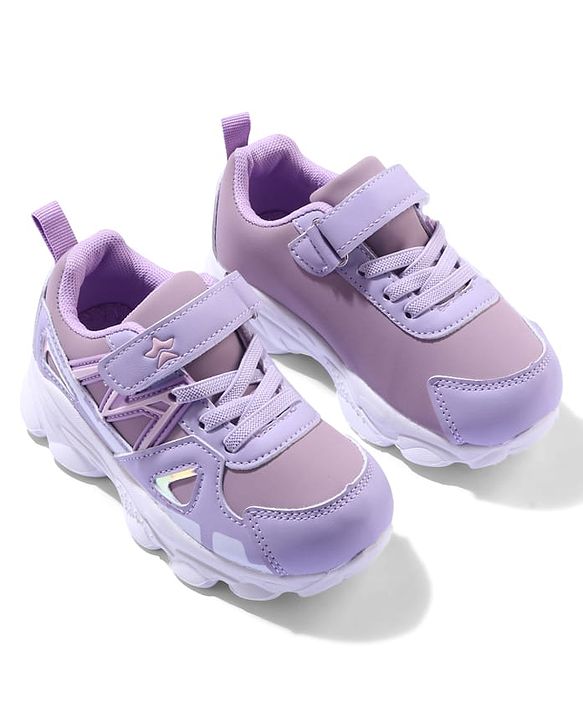 Cute Walk by Babyhug Sneaker Shoes With Velcro Closure - Purple