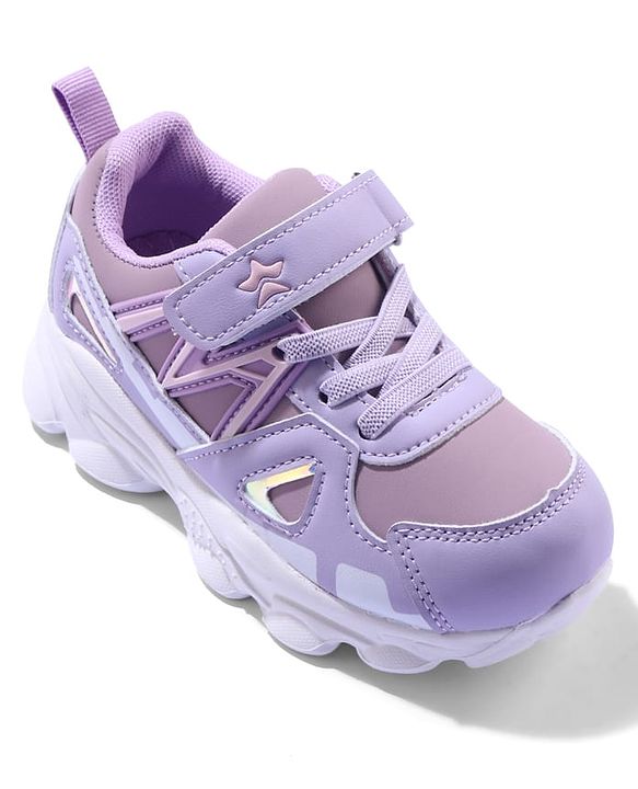 Cute Walk by Babyhug Sneaker Shoes With Velcro Closure - Purple