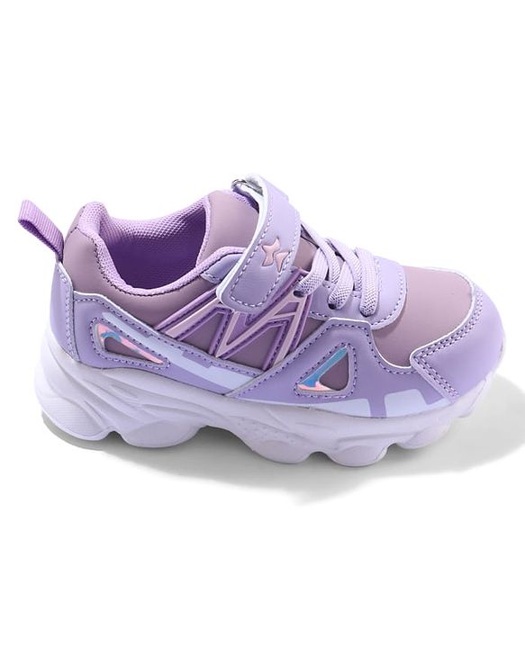Cute Walk by Babyhug Sneaker Shoes With Velcro Closure - Purple