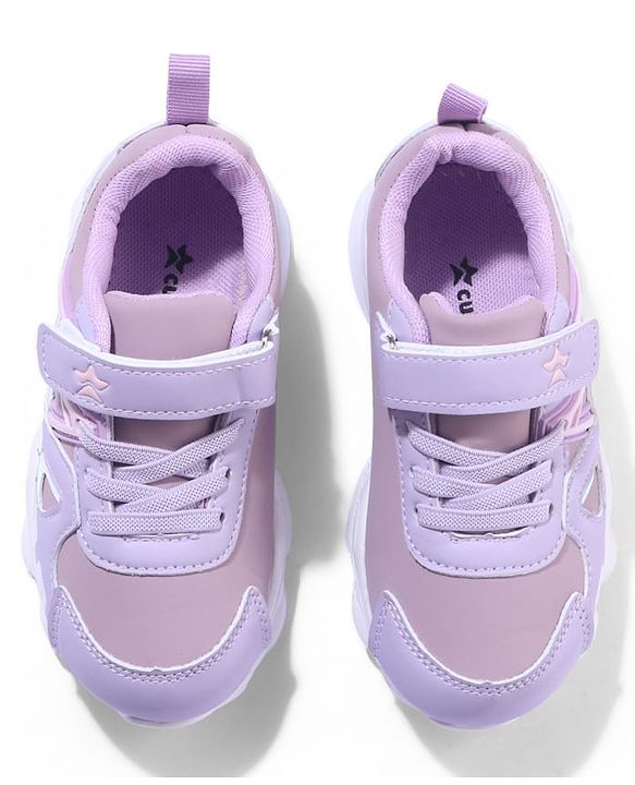 Cute Walk by Babyhug Sneaker Shoes With Velcro Closure - Purple