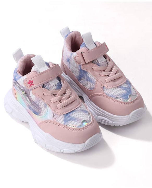 Cute Walk by Babyhug Sneaker Shoes With Velcro Closure - Pink