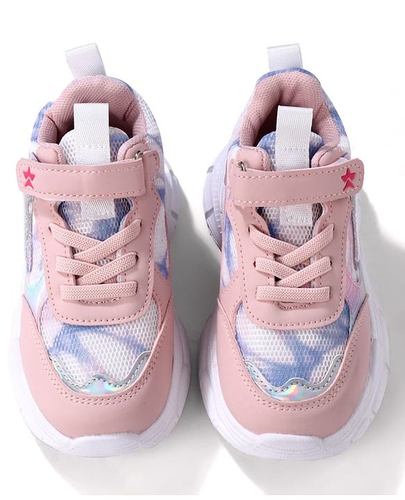 Cute Walk by Babyhug Sneaker Shoes With Velcro Closure - Pink
