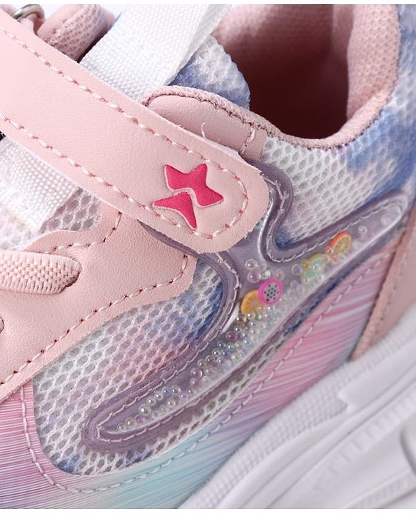 Cute Walk by Babyhug Sneaker Shoes With Velcro Closure - Pink