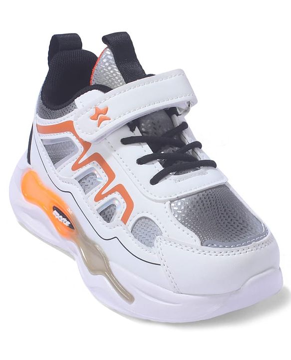 Cute Walk by Babyhug Sneaker Shoes With Velcro Closure - White
