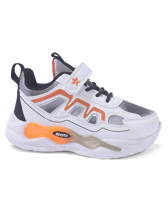 Cute Walk by Babyhug Sneaker Shoes With Velcro Closure - White