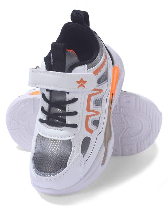 Cute Walk by Babyhug Sneaker Shoes With Velcro Closure - White