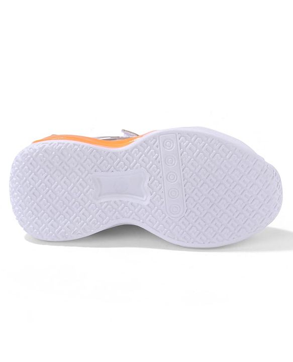 Cute Walk by Babyhug Sneaker Shoes With Velcro Closure & Text Design - Orange