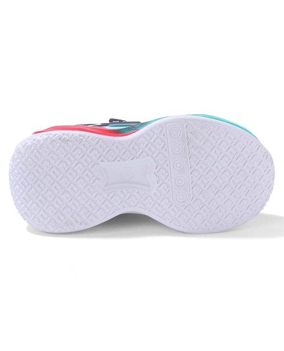 Cute Walk by Babyhug Sneaker Shoes With Velcro Closure & Text Design - Orange