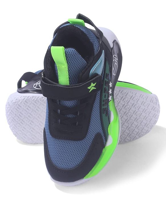 Cute Walk by Babyhug Sneaker Shoes With Velcro Closure & Text Design - Orange