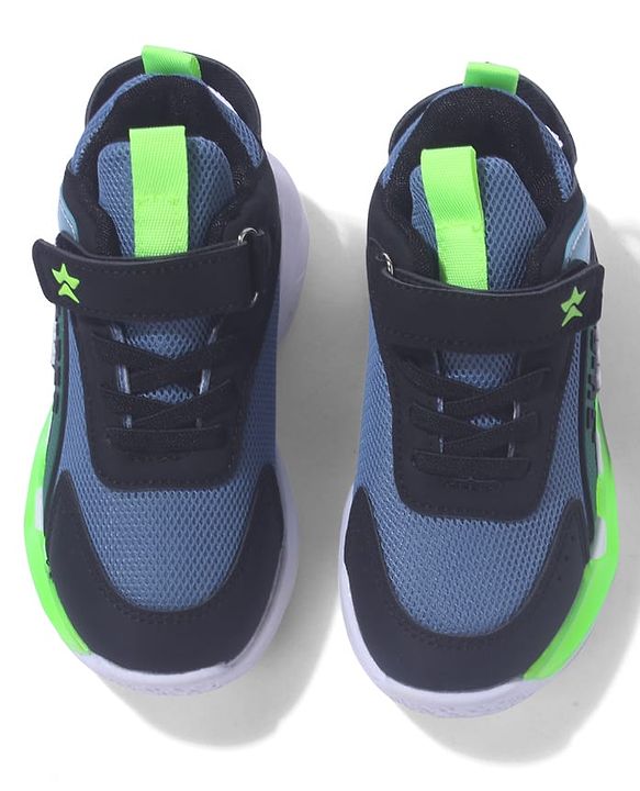 Cute Walk by Babyhug Sneaker Shoes With Velcro Closure & Text Design - Orange